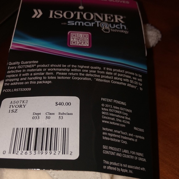 NWT SMART TOUCH ISOTONER GLOVES - Picture 3 of 4